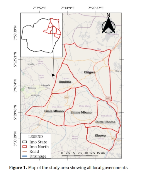 Radiometric Mapping and Evaluation of Radiation Health Risk Parameters in Imo North Senatorial District, Nigeria