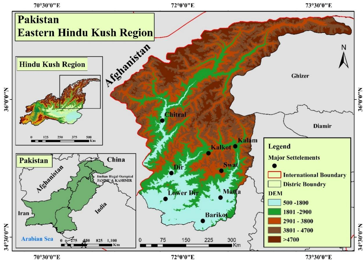 Assessing the Impact of Climate Change on Glacial Lake Outburst Flood (GLOF) in Eastern Hindu Kush Region Using Integrated Geo-Statistical and Spatial Hydrological Approach