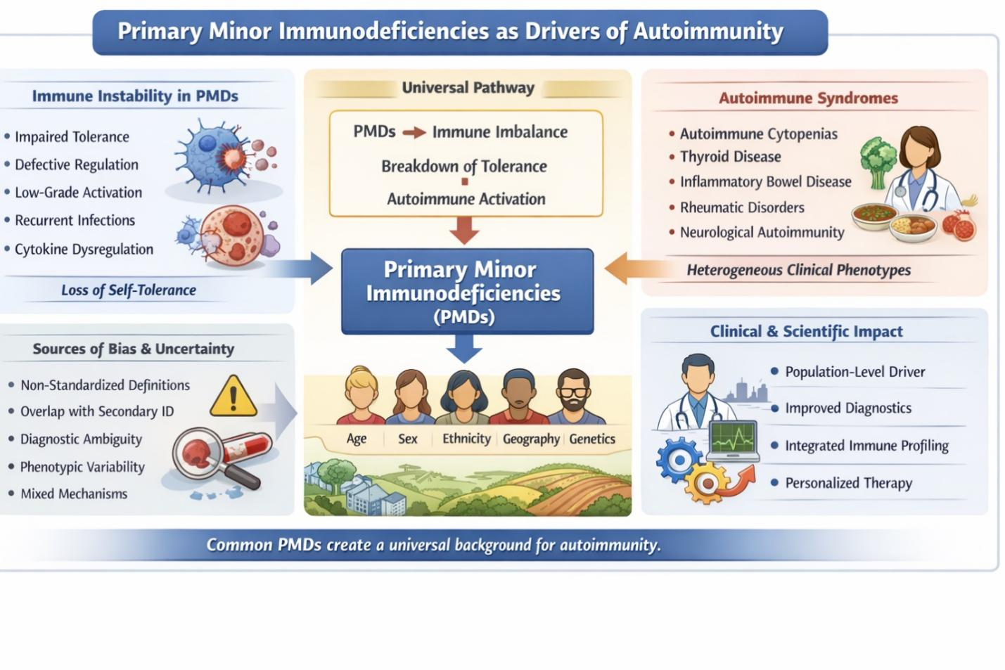 Association of Primary Minor Immunodeficiencies and Autoimmune Syndromes in Humans: Current Status, Existing Problems and Prospects for Further Research